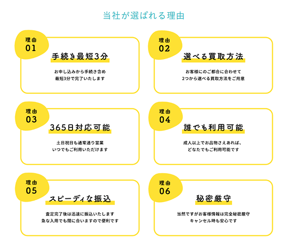 MAKE(メイク)先払い買取サービスの特徴