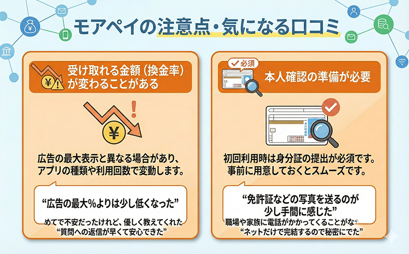 注意が必要な点(気になる口コミ)