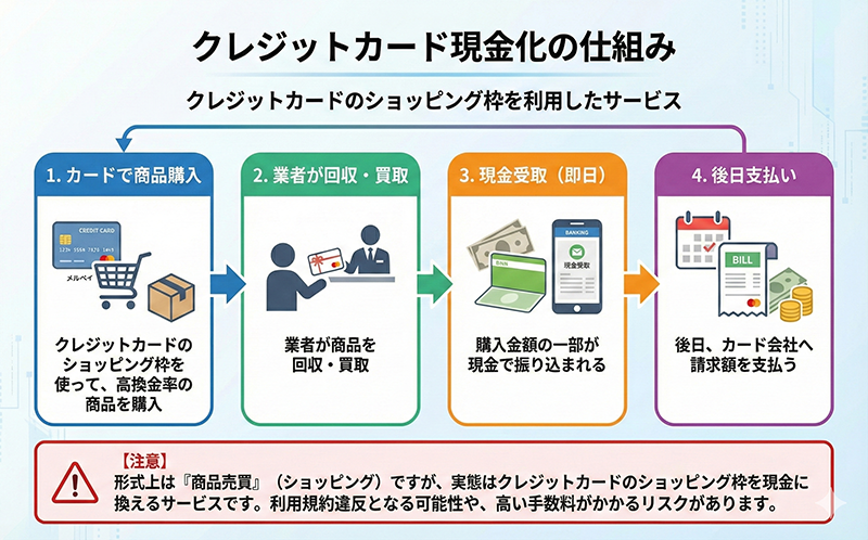 クレジットカード現金化の仕組み
