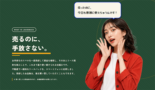 テバナサンのリースバック