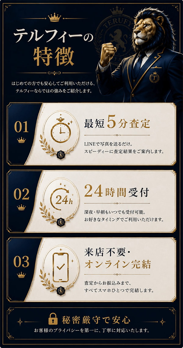 買取屋テルフィーの特徴